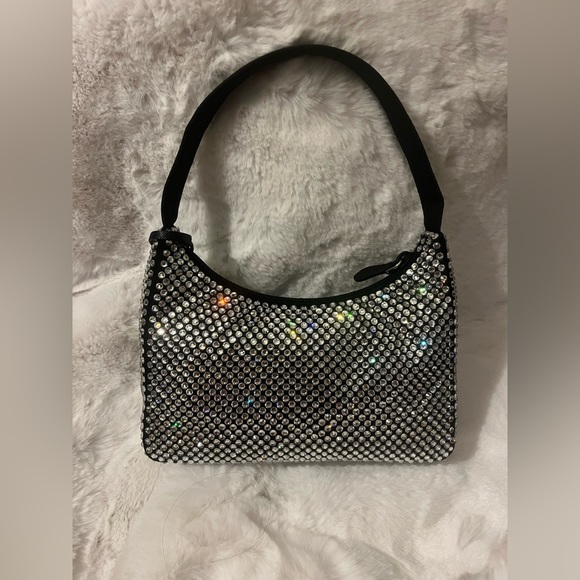 Brand New Prada Reedition Crystal bag in black - Picture 7 of 13